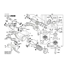 Pièces détachées Meuleuse BOSCH GWS 15-125 CIH 3601H30C00